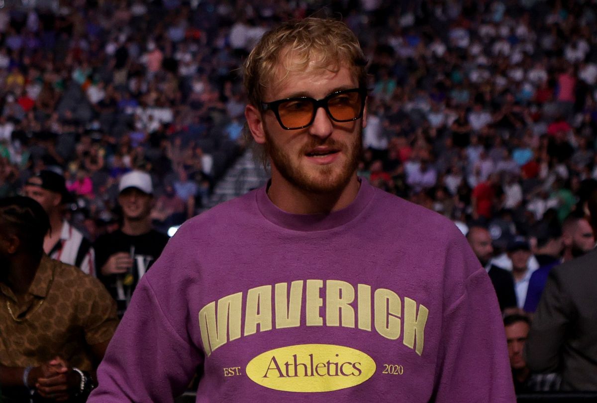 Logan Paul presente en UFC 264.