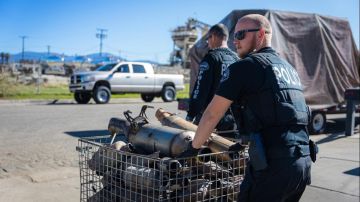 Decenas de convertidores catalíticos fueron confiscados en el Condado Riverside.