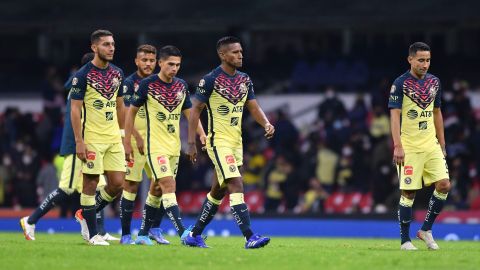 No consiguen la victoria los jugadores del América en este Clausura 2022. Aquí luego de perder contra Atlas.