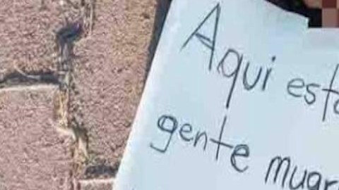 Este fue el narcomensaje que el CJNG le dejó al Cártel de Sinaloa en Zacatecas, México.