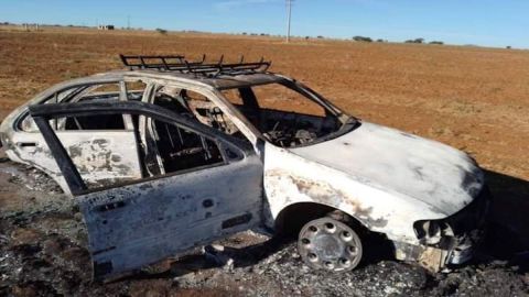 Narcos quemaron taxis en el estado de Zacatecas, en México.