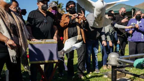 La periodista Lourdes Maldonado fue sepultada este viernes en la ciudad fronteriza de Tijuana.