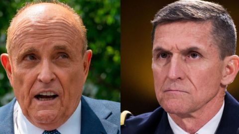 Rudy Giuliani and Michael Flynn.