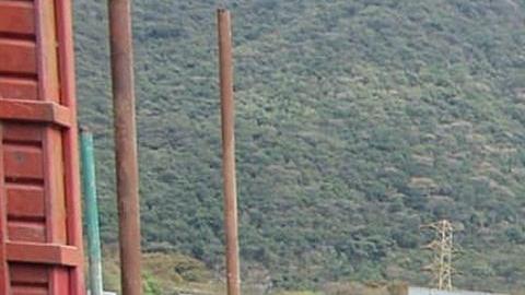 Migrantes tras el accidente en Veracruz.