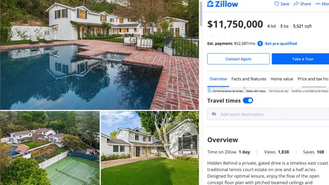 Así lucen los exteriores del hogar de la top model Kate Upton (Zillow)