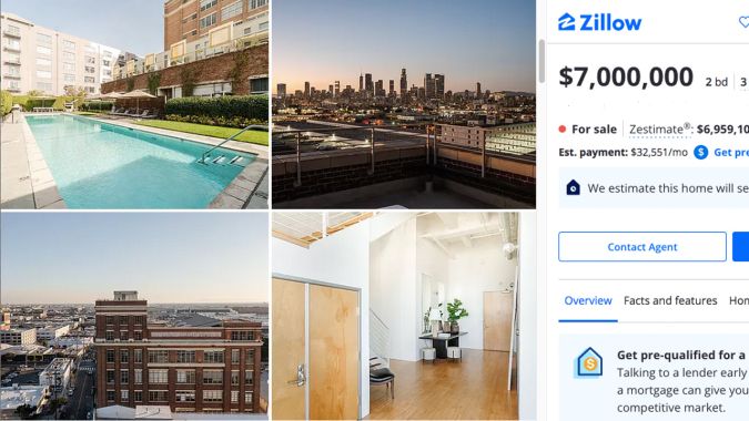 Justin Lin le busca dueño al apartamento que usó como oficina en Los Ángeles (Zillow)