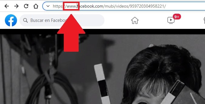 Captura de pantalla de un video en Facebook