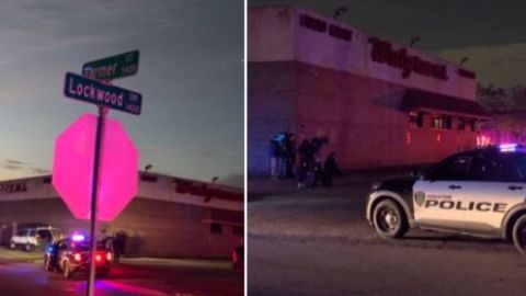 La Policía de Houston en la escena.