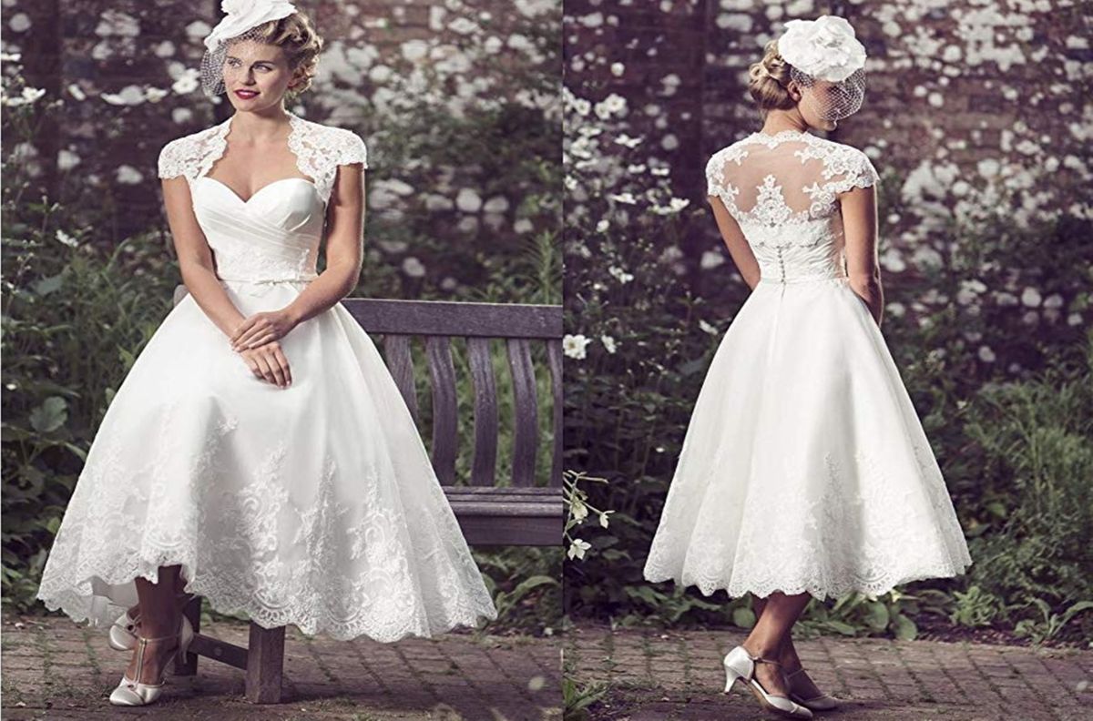 Vestidos cortos de novia para lucir hermosa y relajada en tu boda - La Opinión Vestidos cortos de novia para lucir hermosa y relajada en tu boda - La Opinión