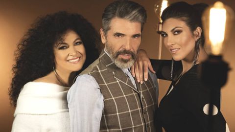 Amanda Miguel, Diego Verdaguer y su hija Ana Victoria.