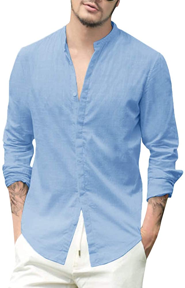 Hombre Ropa de Camisas de Camisas informales de botones Camisa Adaptation de Algodón de color Azul para hombre 