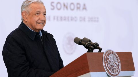 El presidente López Obrador estuvo este viernes en gira de trabajo por Sonora.