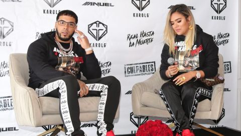 Karol G y Anuel AA tiempo antes que este comenzara su relación con Yailin La Más Viral.