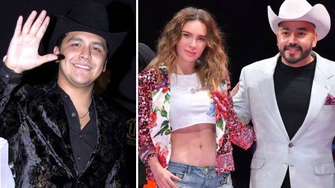 Christian Nodal, Belinda y Lupillo Rivera.