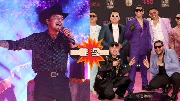 Christian Nodal y Grupo Firme | Getty Images.