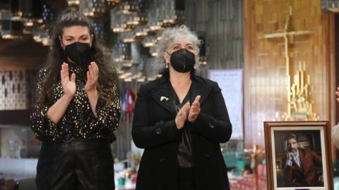 Amanda Miguel y su hija Ana Victoria.