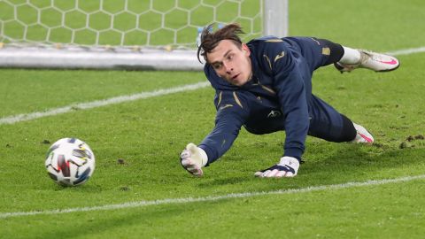 El guardameta ucraniano Andriy Lunin fue apoyado por todo el equipo.