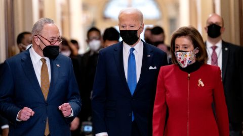 Schumer, Biden y Pelosi