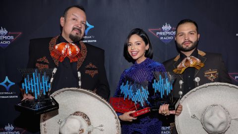 Pepe Aguilar, Ángela Aguilar y Leonardo Aguilar | Victor Chavez/Getty Images for Estrella Media.