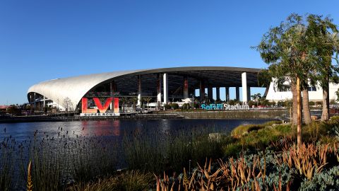 INGLEWOOD, CALIFORNIA - FEBRUARY 10: A general view of SoFi Stadium ahead of Super Bowl LVI between the Cincinnati Bengals and Los Angeles Rams on February 10, 2022 in Inglewood, California. (Photo by Rob Carr/Getty Images)