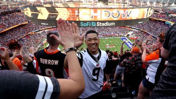 INGLEWOOD, CALIFORNIA - FEBRUARY 13: Fans cheer in the second quarter during Super Bowl LVI between the Los Angeles Rams and the Cincinnati Bengals at SoFi Stadium on February 13, 2022 in Inglewood, California. (Photo by Katelyn Mulcahy/Getty Images)