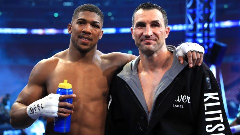 Wladimir Klitschko y Anthony Joshua se enfrentaron en Wembley.