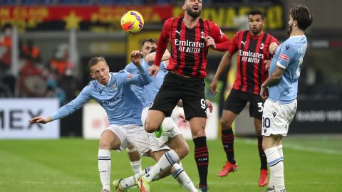 Giroud volvió a anotar un doblete con el que el Milan consiguió su boleto a semifinales de la Coppa Italia.