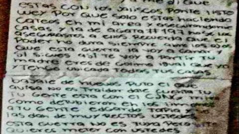 La Vaca, rival del Mencho, amenaza de muerte a fiscal de Colima.