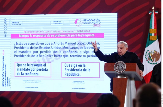 México inicia la impresión de boletas para la consulta de revocación de mandato presidencial