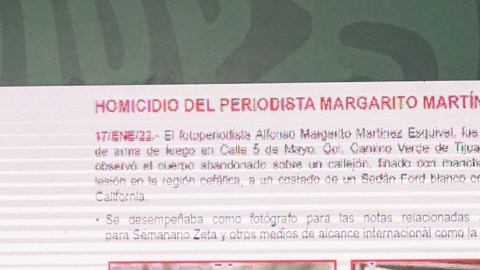 Periodistas de Baja California exigen a AMLO exigen justicia por asesinato de periodistas