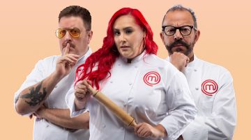 Chef Adrián Herrera, Chef Claudia Sandoval y Chef Benito Molina de 'MasterChef Latinos'.