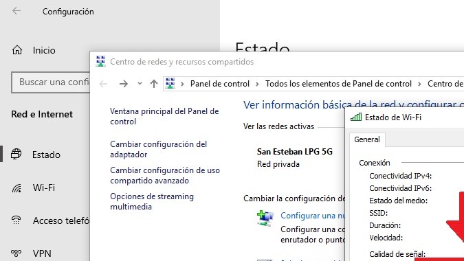 Captura de pantalla del escritorio de Windows mostrando las opciones del menú de inicio.