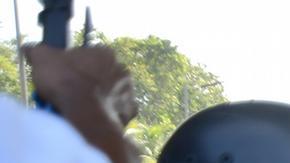 Enfrentamientos entre migrantes y policías mexicanos en Tapachula