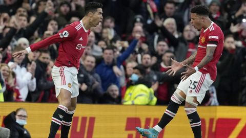 El portugués marcó tres goles ante el Tottenham este sábado en la Premier League.