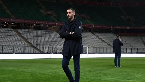 Leonardo Bonucci, defensa central de la selección italiana.