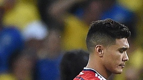 James Rodríguez en lamento.
