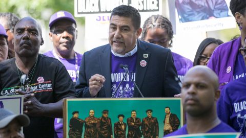 David Huerta comprometido con mejorar las condiciones laborales de los trabajadores de California. (Photo Robert Durell/SEIU California)
