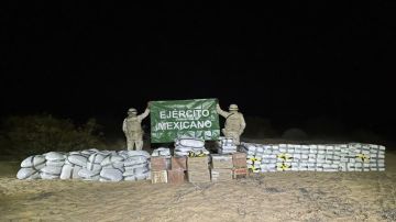 Decomisan supercargamento de drogas en la frontera entre México y Estados Unidos.