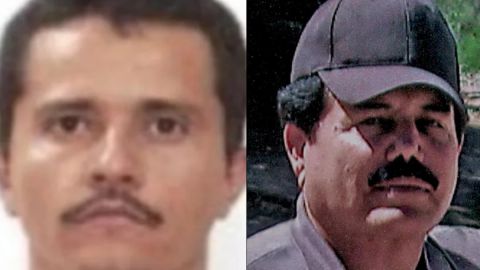 El Mencho y el Mayo Zambada, líderes del CJNG y del cártel de Sinaloa, respectivamene.