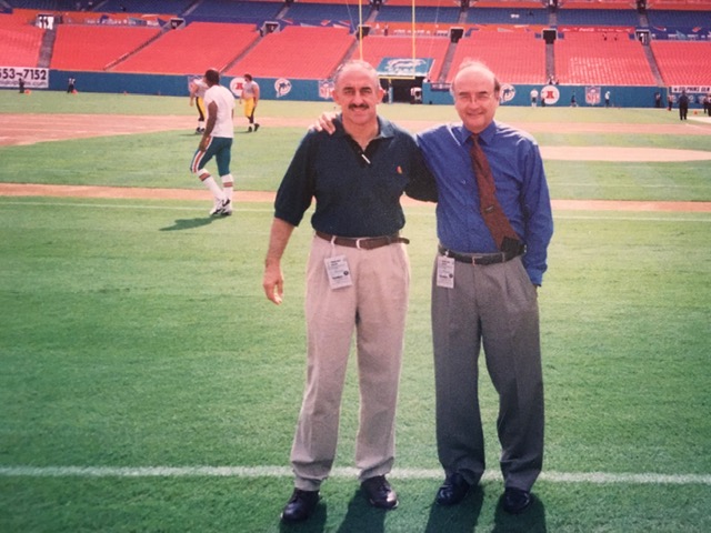 Von Rossum (right) with legendary broadcaster Pepe Espinosa in Miami in 1997. /Photo: FVR