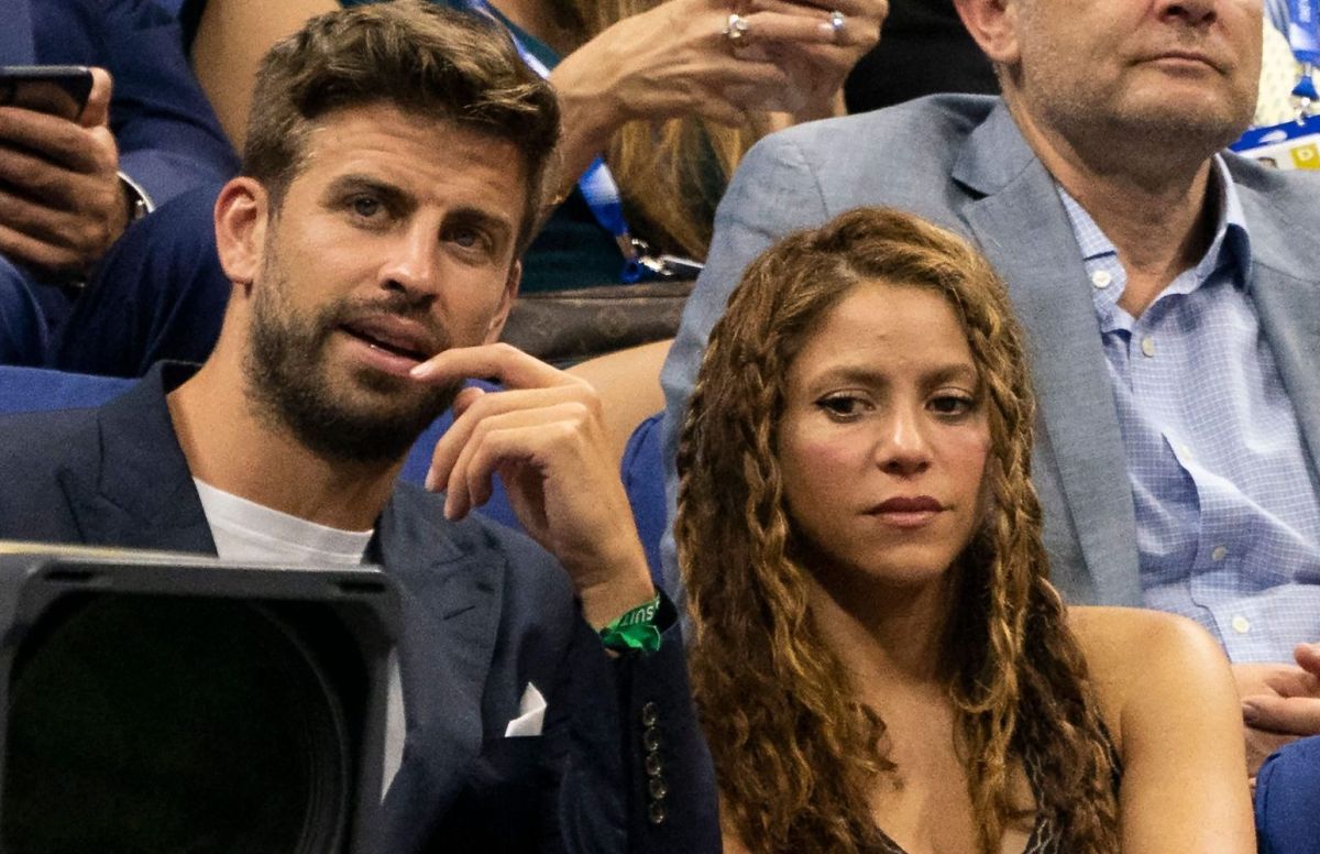 Gerard Piqué y Shakira disfrutando del US Open en el 2019.
