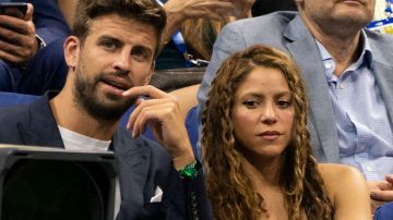 Gerard Piqué y Shakira disfrutando del US Open en el 2019.