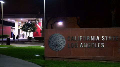 The California State Los Angeles university campus is pictured during a measles quarantine that was issued for staff and students on April 25, 2019 in Los Angeles, California. - Dozens of people at two California universities have been quarantined as US health officials battle to stop the spread of a nationwide measles outbreak, authorities said April 25. The Department of Public Health said hundreds of students and staff at the University of California Los Angeles (UCLA) and California State University (Cal State) had been exposed to a measles carrier earlier this month. Those who couldn't prove they had been inoculated had been quarantined, it said. (Photo by Frederic J. BROWN / AFP) (Photo credit should read FREDERIC J. BROWN/AFP via Getty Images)