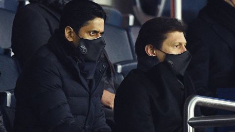 El presidente del PSG, Nasser Al-Khelaifi, protagonizó un bochornoso acto tras la eliminación del PSG.