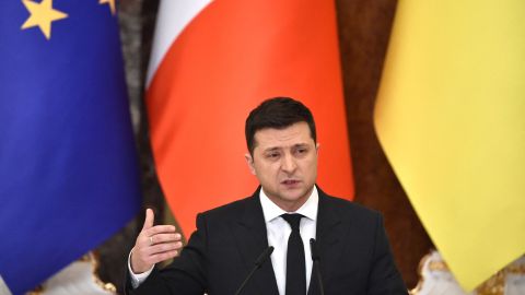 El presidente de Ucrania Volodimir Zelensky