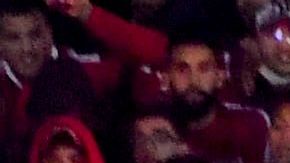 Afición marroquí durante un partido de fútbol.