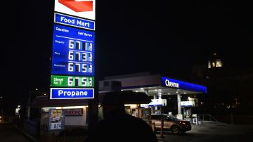 The prices for gas and diesel fuel, over $6.00 a gallon, are displayed at a petrol station in Los Angeles, March 2, 2022. - Oil prices soared March 2 above $113 per barrel and natural gas hit a record peak, as investors fretted over key producer Russia's intensifying assault on Ukraine. (Photo by Frederic J. BROWN / AFP) (Photo by FREDERIC J. BROWN/AFP via Getty Images)