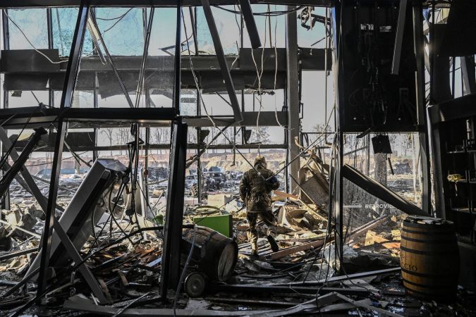 Conflicto Rusia Ucrania Bombardeo Kiev