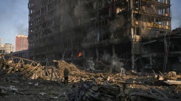 Conflicto Rusia Ucrania Bombardeo Kiev