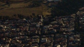 El Estadio Cuauhtémoc desde el aire, hogar del Puebla FC,